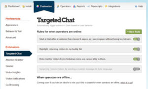 Olark Targeted Chat